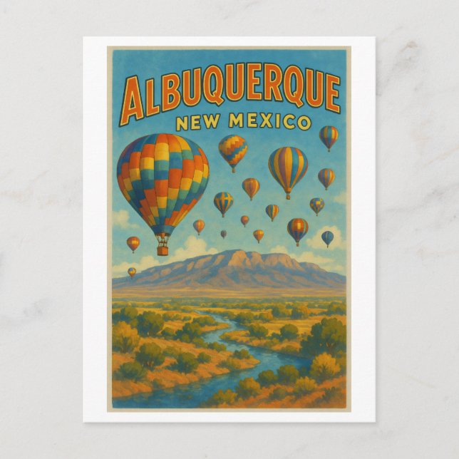 Carte Postale Albuquerque Nouveau-Mexique (Devant)