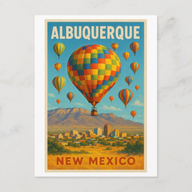 Carte Postale Albuquerque Nouveau-Mexique (Devant)