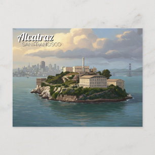 Carte Postale Alcatraz San Francisco Travel