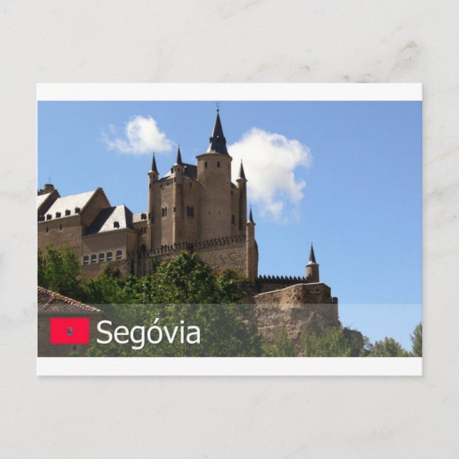 Carte Postale Alcazar de Segóvia, Espanha (Devant)