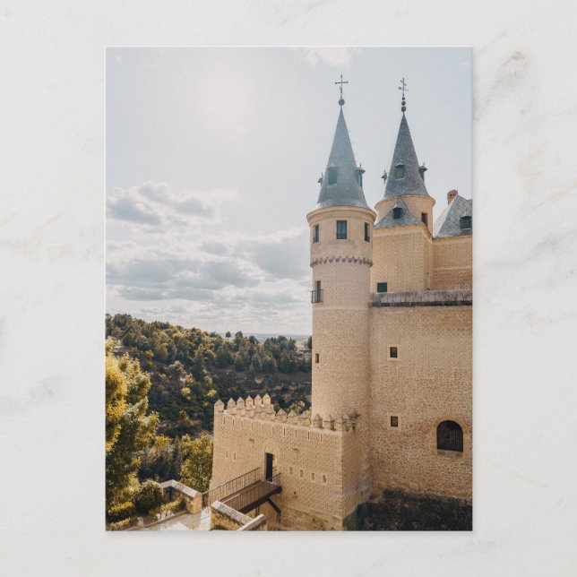 Carte Postale Alcázar de Ségovie château médiéval (Devant)