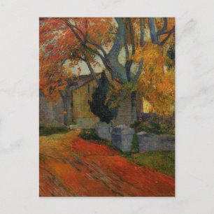 Carte Postale Alchamps Arles par Paul Gauguin