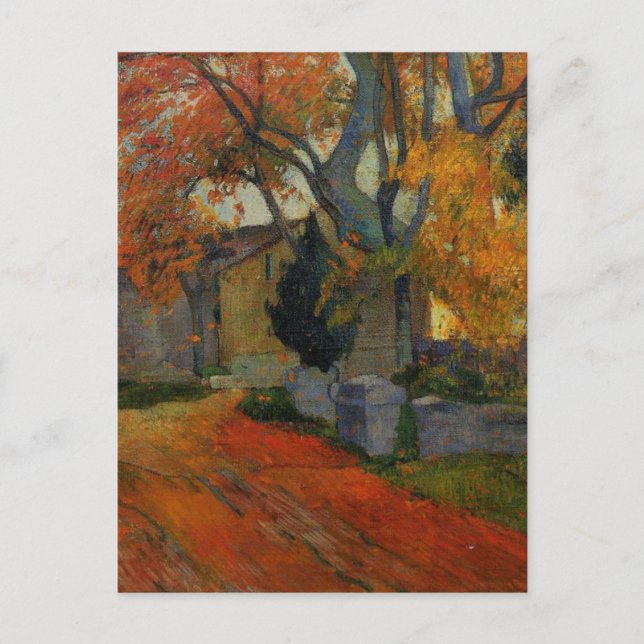 Carte Postale Alchamps Arles par Paul Gauguin (Devant)