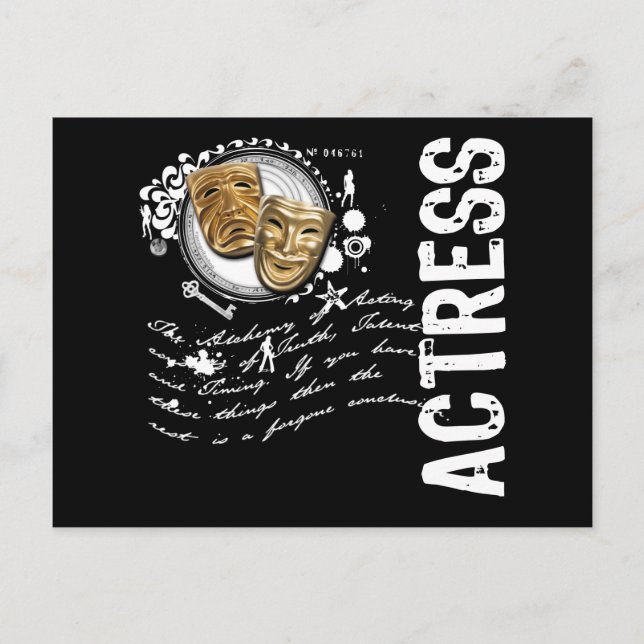 Carte Postale Alchimie de l'actrice (Devant)