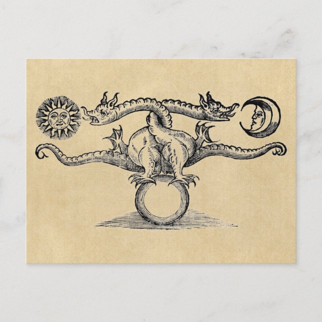 Carte Postale Alchimie des oiseaux d'Hermes (Devant)