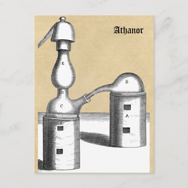 Carte Postale Alchimie Magique Athanor Furie (Devant)