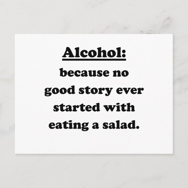 Carte Postale Alcool (Devant)