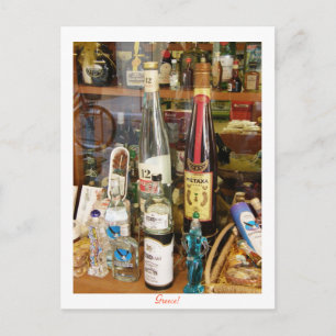 Carte Postale Alcool d'ouzo et de metaxa