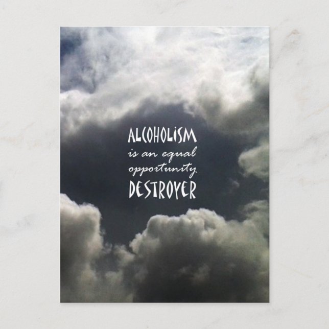 Carte Postale Alcoolisme (Devant)