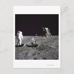Carte Postale Aldrin revient sur la base de tranquillité