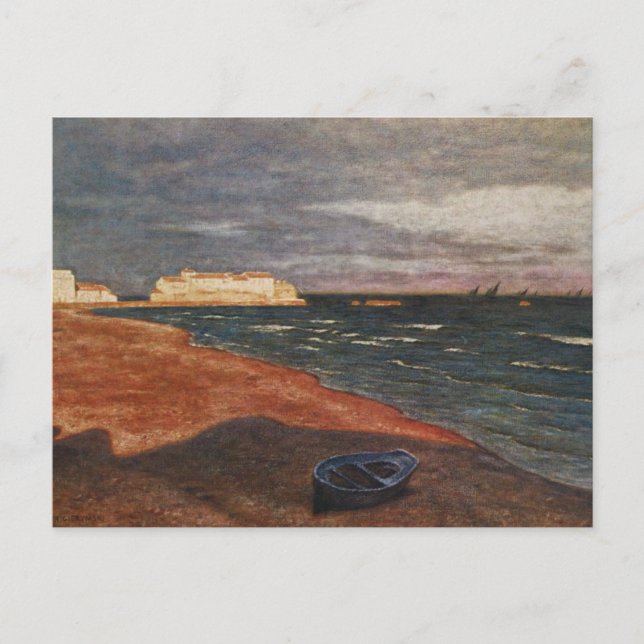 Carte Postale Aleksander Gierymski - bord de mer (Devant)
