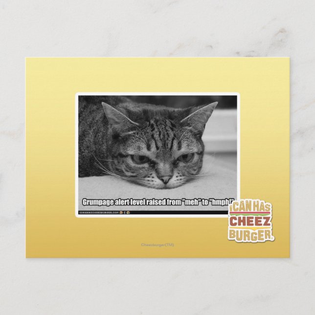 Carte Postale Alerte de grumpage (Devant)