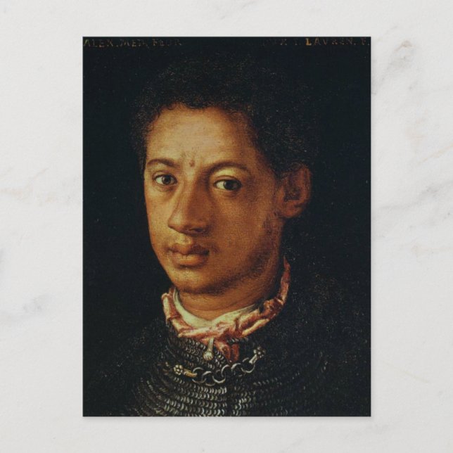 Carte Postale Alessandro de Medici par Agnolo Bronzino. (Devant)