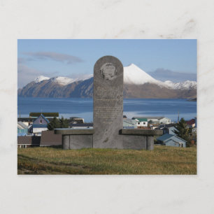 Carte Postale Aleut Relocation Memorial Statue, Unalaska Island