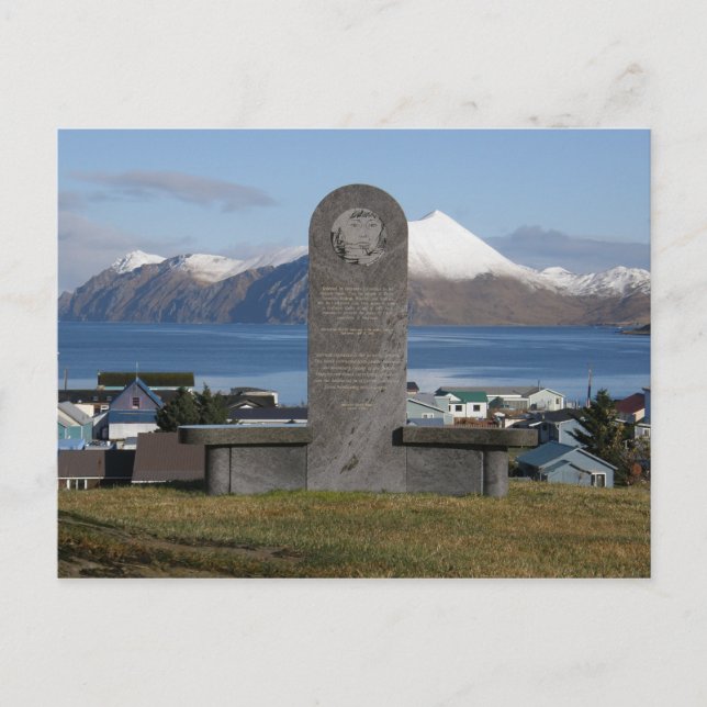 Carte Postale Aleut Relocation Memorial Statue, Unalaska Island (Devant)