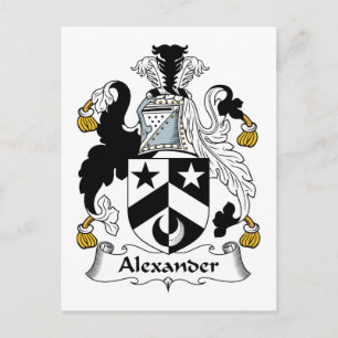 Carte Postale Alexander Family Crest