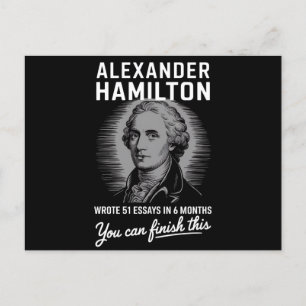 Carte Postale Alexander Hamilton A Écrit 51 Essais En 6 Mois
