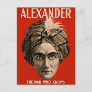 Carte Postale Alexander l'homme qui connaît