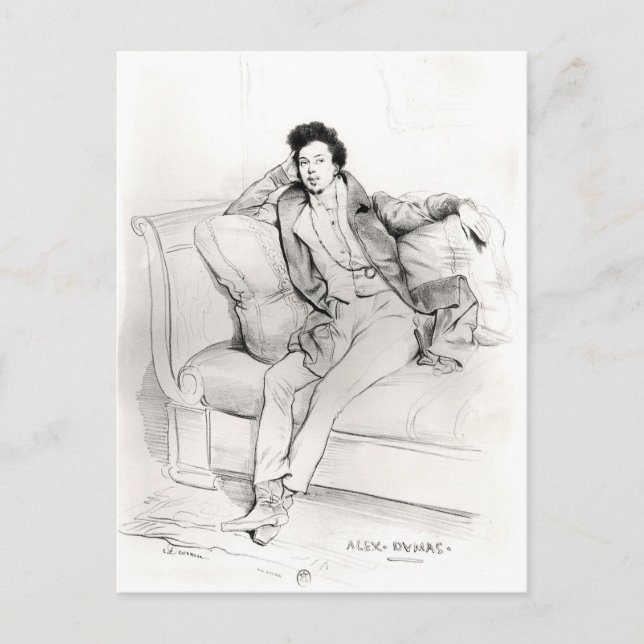 Carte Postale Alexandre Dumas Pere (Devant)