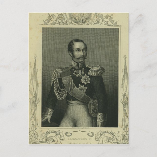 Carte Postale Alexandre II de Russie (Devant)