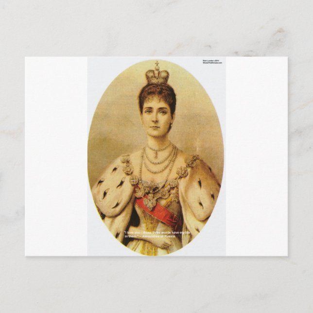 Carte Postale Alexandrea Of Russia Love Citations Cadeaux & Cart (Devant)