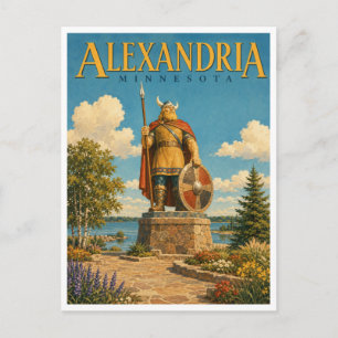 Carte Postale Alexandria Minnesota Big Ole GeoSaga