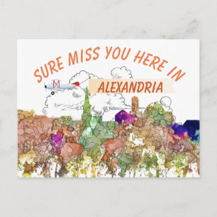 Carte Postale Alexandria, Virginia Skyline SG - Faded Glory