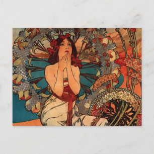 Carte Postale Alfons Mucha Monaco Monte Carlo