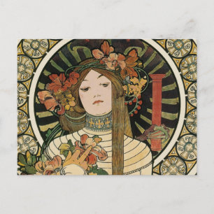 Carte Postale Alfonse Mucha Trappistine Nouveau