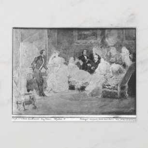 Carte Postale Alfred de Musset Eugene Delacroix