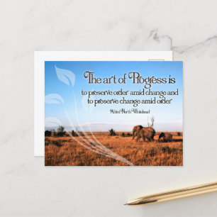 Carte Postale Alfred North Whitehead Citation Inspirationnelle
