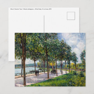 Carte Postale Alfred Sisley - Allée de châtaigniers