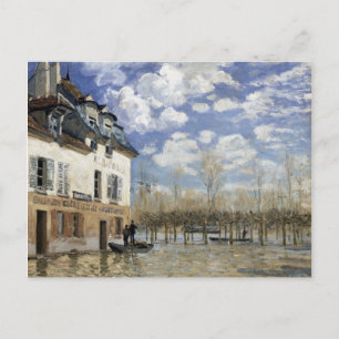 Carte Postale Alfred Sisley Boat in the Flood at Port Marly