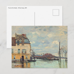 Carte Postale Alfred Sisley - Inondation à Port-Marly 1872