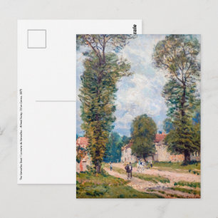 Carte Postale Alfred Sisley - La route de Versailles