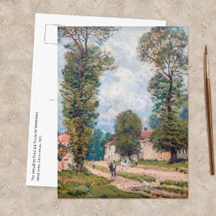 Carte Postale Alfred Sisley - La route de Versailles