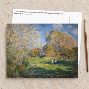Carte Postale Alfred Sisley - Le Jardin de Hoschede, Montgeron