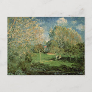 Carte Postale Alfred Sisley Le jardin de la famille Hoschede