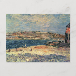 Carte Postale Alfred Sisley   Les berges de la rivière à Saint-M