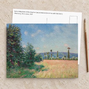 Carte Postale Alfred Sisley - Les prairies de Sahurs au soleil d