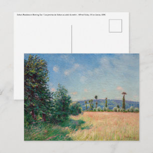 Carte Postale Alfred Sisley - Les prairies de Sahurs au soleil d