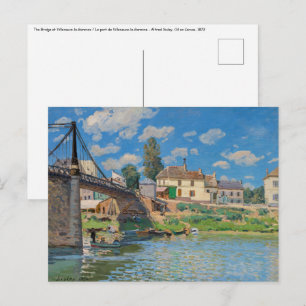 Carte Postale Alfred Sisley - Pont à Villeneuve-la-Garenne
