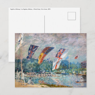 Carte Postale Alfred Sisley - Régates à Molesey