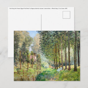 Carte Postale Alfred Sisley - Repos au bord du ruisseau