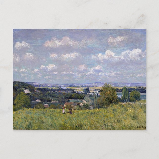 Carte Postale Alfred Sisley | Vallée de la Seine à St-Cloud (Devant)