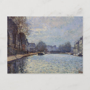 Carte Postale Alfred Sisley   Vue sur le Canal St-Martin, Paris