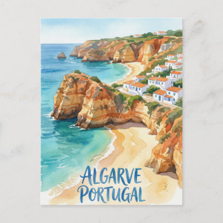 Carte Postale Algarve Portugal aquarelle