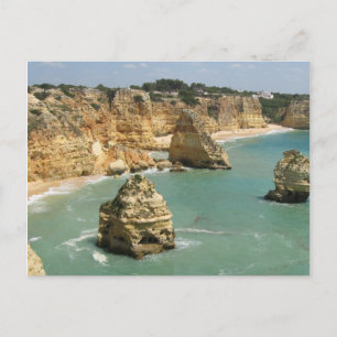 Carte Postale Algarve, Portugal, plage de Benagil et falaises
