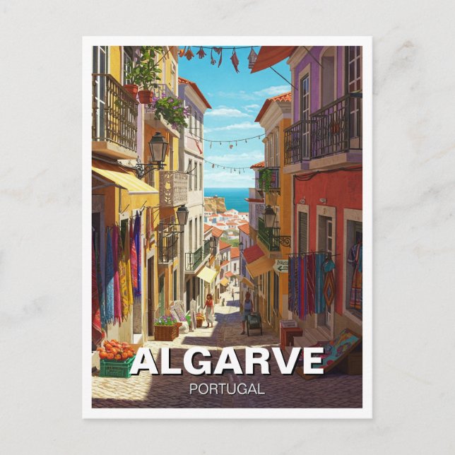 Carte Postale Algarve Portugal Travel (Devant)