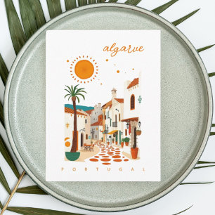Carte Postale Algarve Portugal vacances d'été en ville 